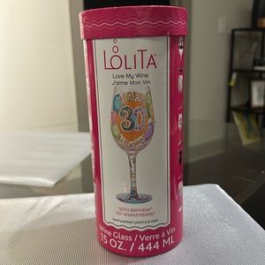 Lolita “Happy 30th Birthday” Wine Glass